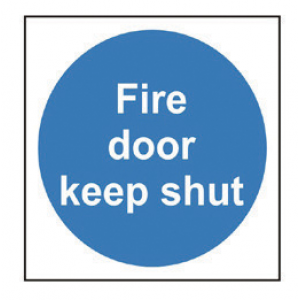 Fire Door Keep Shut – Photoluminescent (100mm x 100mm) FDKSP